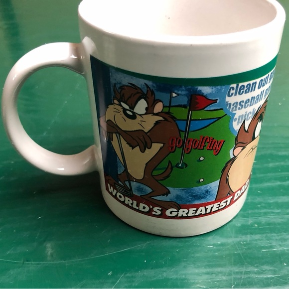 Taz Tasmanian Devil World's Greatest Dad Tea Cup Coffee Mug Looney Toons - Picture 2 of 6